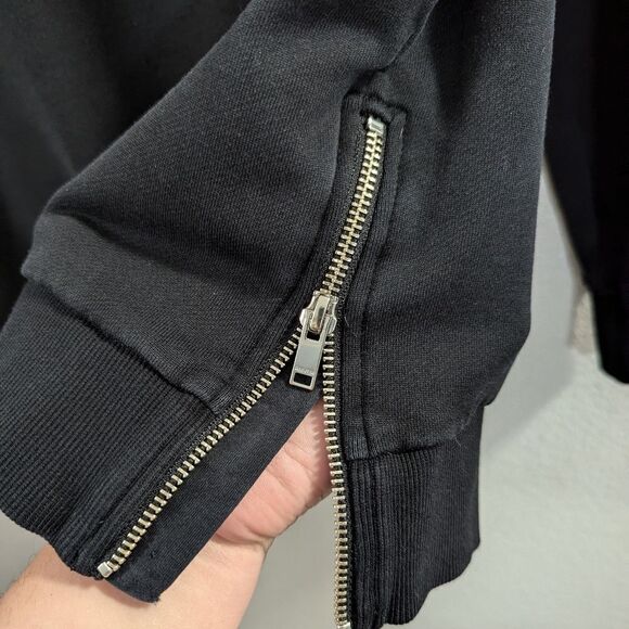 Hechter Paris Black red graphic "Amazing" cotton terry sweatshirt womens M - Picture 6 of 6